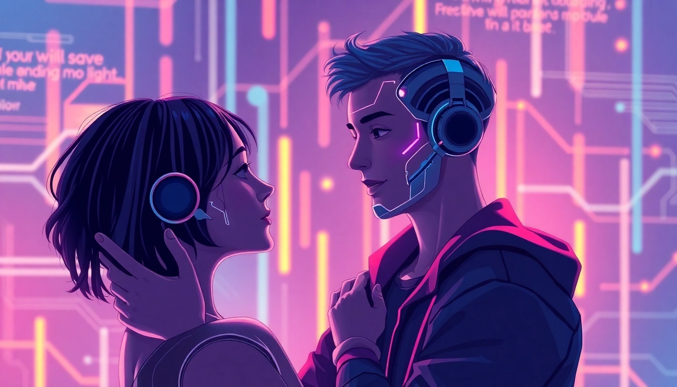 AI Girlfriend engaging in a realistic virtual chat on a modern screen, highlighting advanced AI interaction technology.