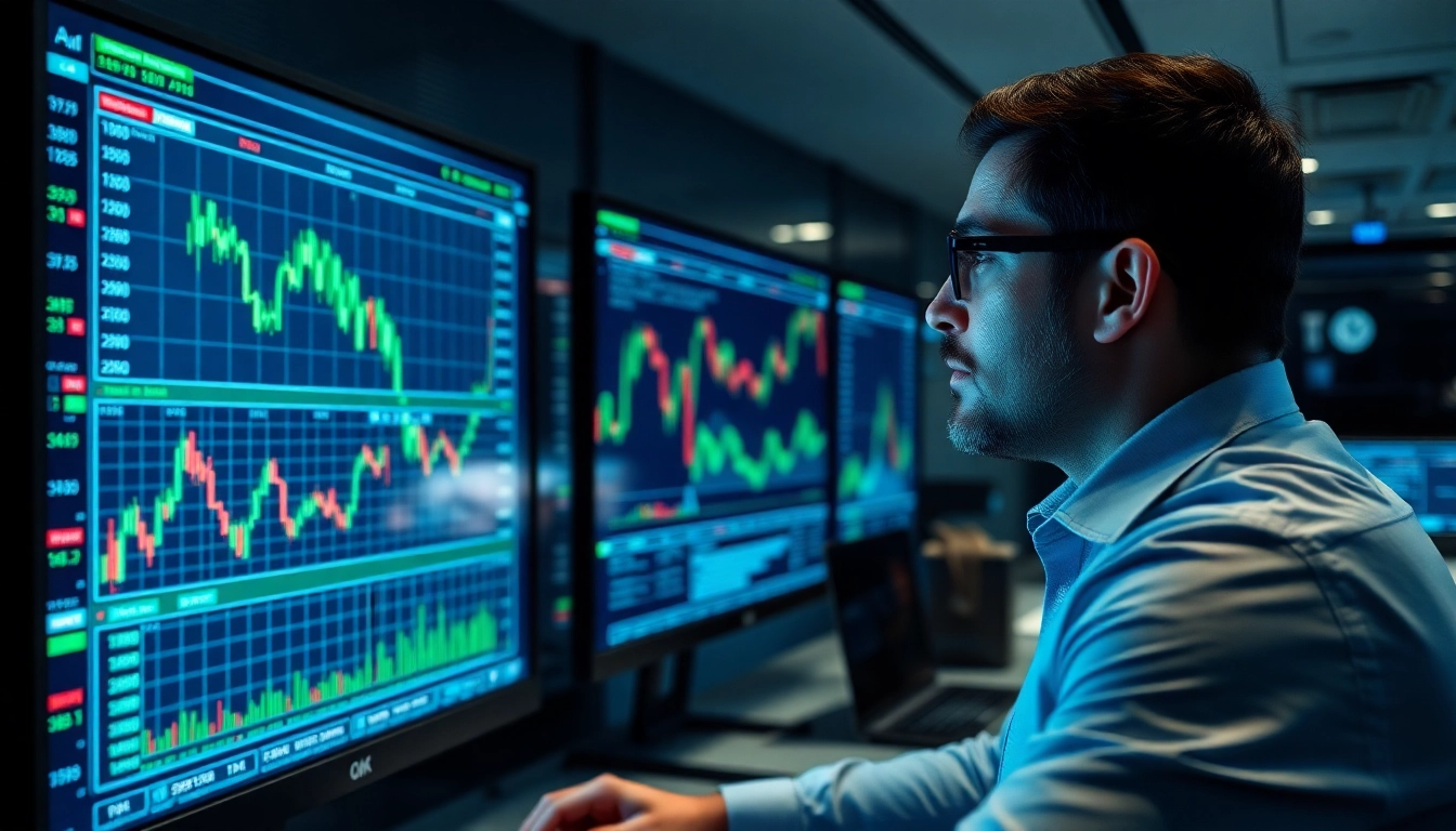 Trading view platform showcasing detailed market charts for traders to analyze financial data